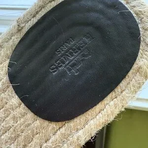 Hermes Black and Tan Sandals with Minimalist Design Hermes | Shoes | Hermes Black And Tan Sandals With  main image 2